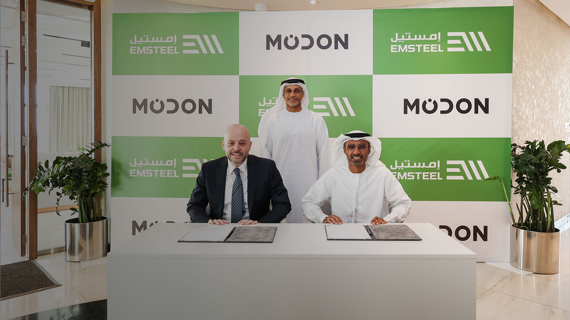 Modon is the first Real Estate Developer to use Green Steel in UAE, in collaboration with EMSTEEL