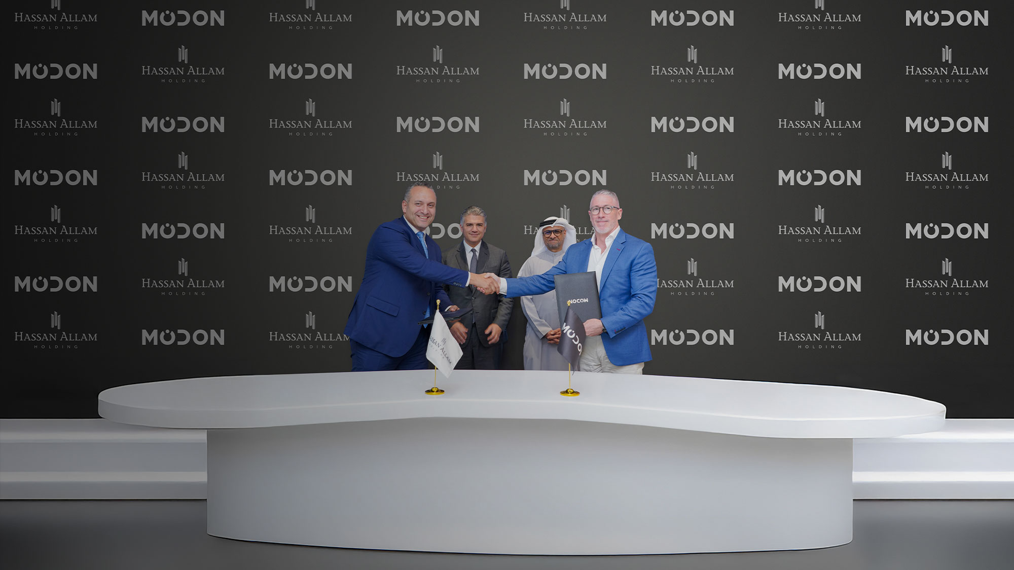 Modon Holding and Hassan Allam Holding to explore collaboration across large scale construction projects in Ras El Hekma