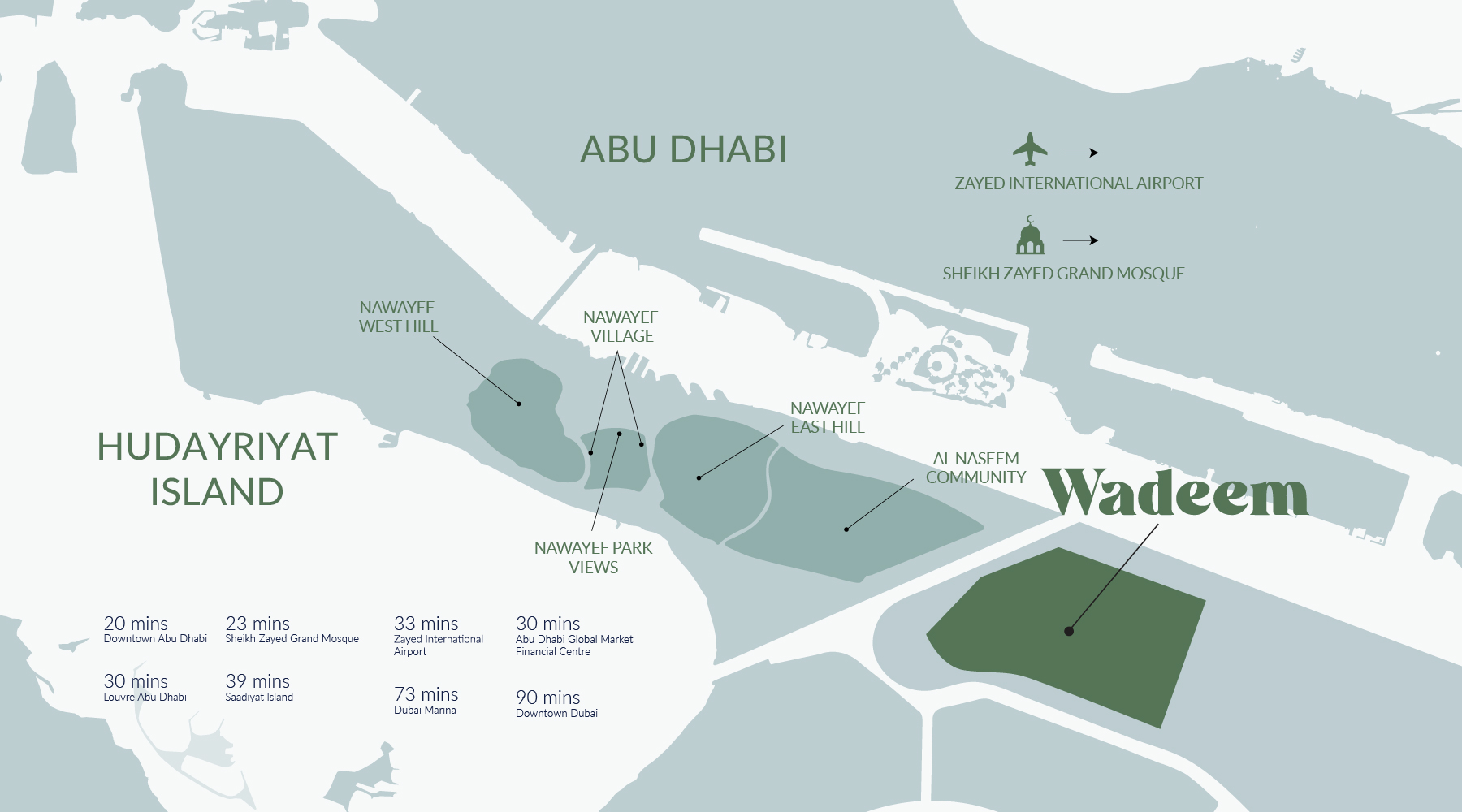 Hudayriyat Island Location Map